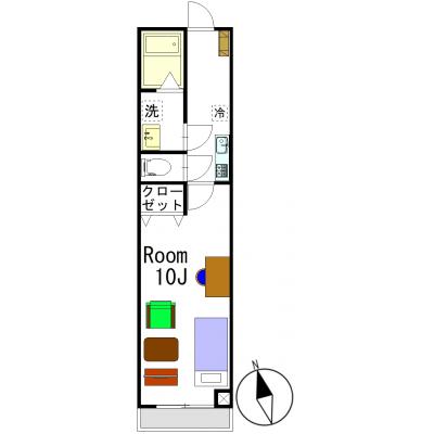 グランマンスリー本庄南ⅡR205【本庄駅徒歩８分♪】の物件地図
