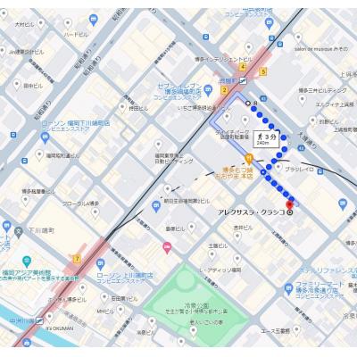 アレクサス・ラ・クラシコ／B室の物件地図