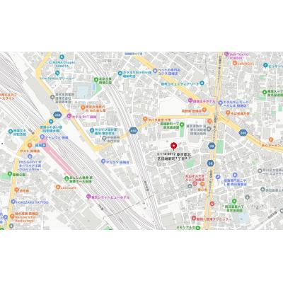 ナビ田端　２階【インターネット（Wi-Fi）無料】【角部屋】【ハイグレード】の物件地図