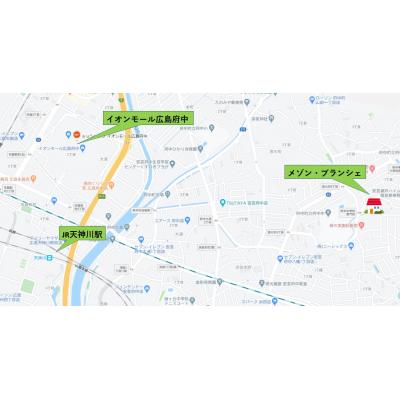 メゾン・ブランシェ　B-2（希少！２階建てファミリータイプ・駐車場１台付き）の物件地図