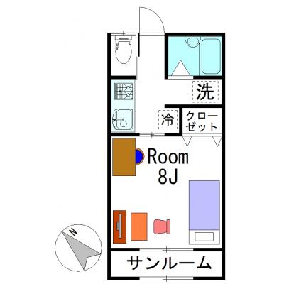 🍀グランマンスリー🍀長岡長峰R102🌈長岡ICから5分🚗サンルーム☀️があります❗の物件地図