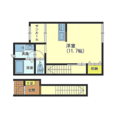 家具家電付！駐車場付！TM241　202号室の物件地図