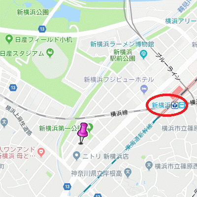 グッドステイ新横浜コンフォート■『禁煙ルーム・22平米・独立洗面・浴室乾燥付』【ハイクラス】の物件地図
