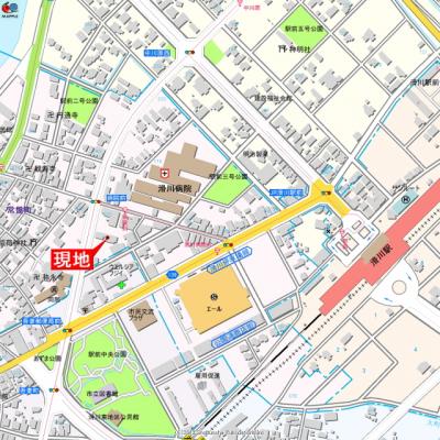 アパマートマンスリー滑川駅前 常盤町 Wi-Fi無料 1K (cj)の物件地図