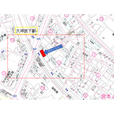 ビラビスタ大神宮の物件地図