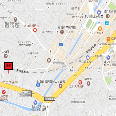 マンスリーリブマックス横浜保土ヶ谷WEST★『禁煙ルーム』【独立洗面・浴室乾燥付】≪エクセレントシリーズ≫の物件地図