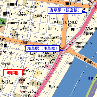 グッドステイ駒形・浅草駅前◆『禁煙ルーム・1名入居限定・30平米・独立洗面』【ベーシック】の物件地図