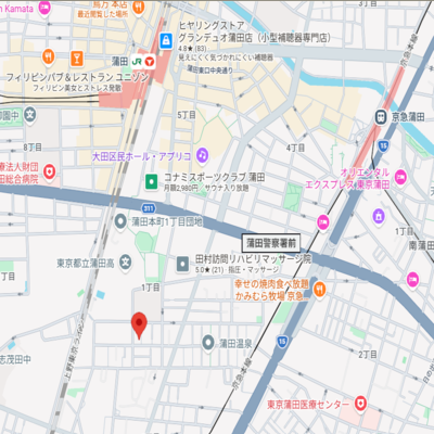 MSTAY蒲田本町【商店街の賑わいと下町のぬくもり　蒲田の情景を感じるステイ　家具家電付3ベッドルーム】の物件地図