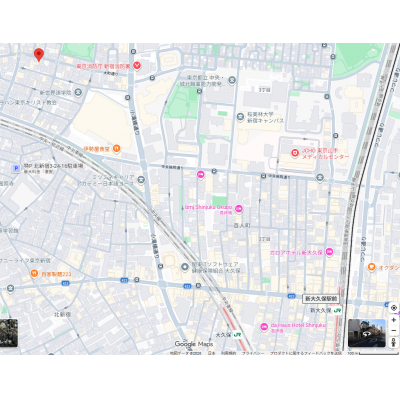 新宿区北新宿４丁目マンスリーマンションの物件地図