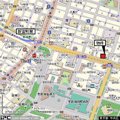 グッドステイ銀座東▲『駅4分・浴室乾燥』【ベーシック】の物件地図