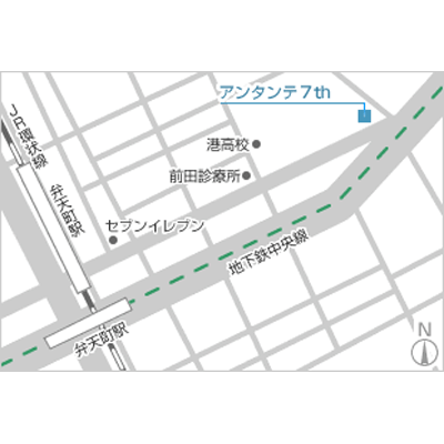 StayJam弁天2－A【ネット無料】の物件地図