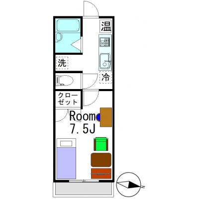 【大手大橋北側・長岡駅徒歩18分】🌿グランマンスリー長岡中島R106🌿単独光回線ネット無料！🎉✨スーパー「ウオロク」徒歩３分🚶🎵の物件地図