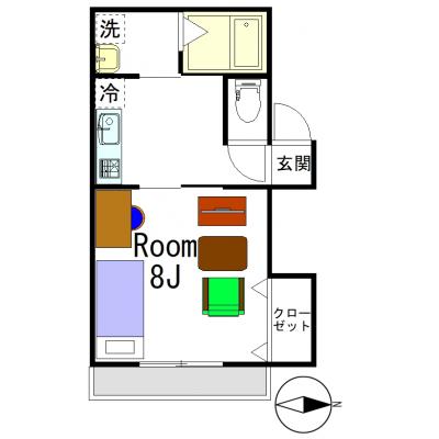 apartment 〒372-0802　群馬県伊勢崎市田中島町1400-7
