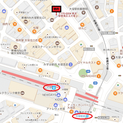 グッドステイ大塚駅前□【ベーシック】の物件地図