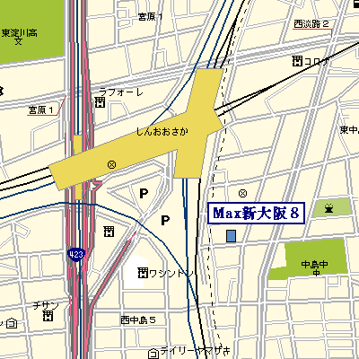 マンスリーリブマックス新大阪8★【駅6分・NET対応】≪スタンダードシリーズ≫の物件地図
