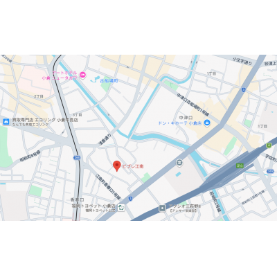 ★WiFiインターネット利用無料★1K・セミダブル：布団・枕新品★2人利用可能★ジョイフルマンスリー小倉江南町★の物件地図