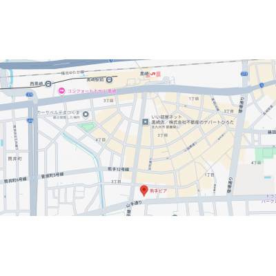 ★1R・セミダブル：布団・枕新品★2人利用可能★ジョイフルマンスリー熊手★の物件地図