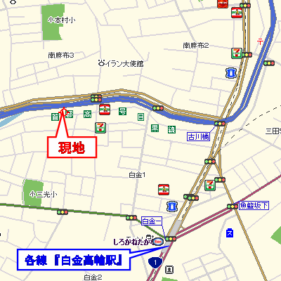 マンスリーリブマックス白金高輪NORTHステイ●『23平米』【独立洗面・浴室乾燥付】≪スタンダードシリーズ≫の物件地図