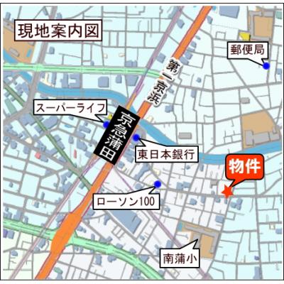 シティマンスリー蒲田・ミサトナイス　2Fタイプ　禁煙　【オートロック】【wifi無料】【駅徒歩5分】の物件地図