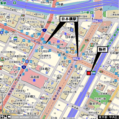 グッドステイ東京・日本橋ステーションフロント■『駅2分・22㎡・セパレート・浴室乾燥・2口ガス』【ベーシック】の物件地図