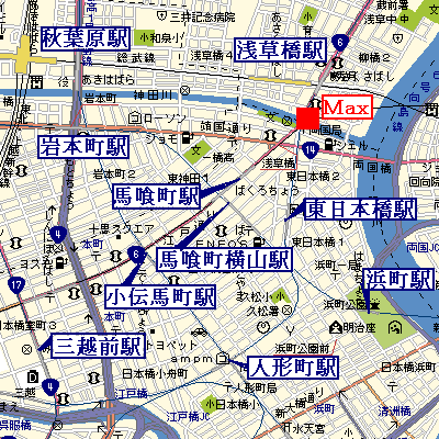 マンスリーリブマックス浅草橋Ⅲ■【NET対応】≪スマートシリーズ≫の物件地図