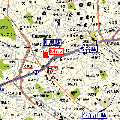 マンスリーリブマックス渋谷■【セパレート】≪スタンダードシリーズ≫の物件地図