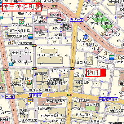 グッドステイ御茶ノ水・小川町●『24平米・独立洗面・浴室乾燥』【ベーシック】の物件地図