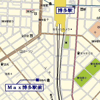 マンスリーリブマックス博多駅前■【NET対応】≪スタンダードシリーズ≫の物件地図