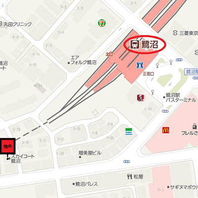 グッドステイ鷺沼■【ライト・駅3分・オートロック】の物件地図