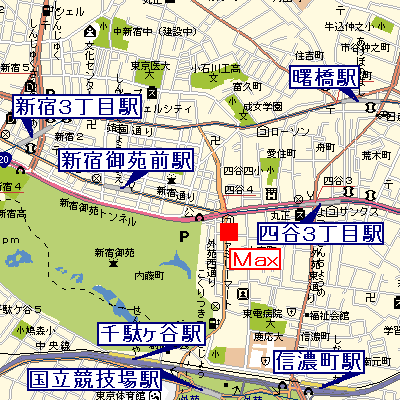 マンスリーリブマックス四谷三丁目ステーション■『21平米』【追い焚き機能・独立洗面・浴室乾燥付】≪エクセレントシリーズ≫の物件地図