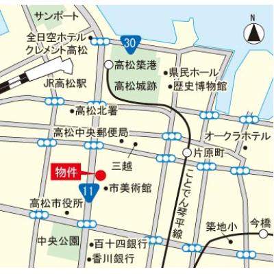 Alphabed高松丸亀町の物件地図