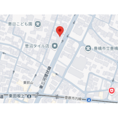 🚉豊橋市内線「東田坂上」徒歩4分✨周辺はお買い物施設も揃って便利🛒路面電車で豊橋駅へもスムーズ🌟の物件地図