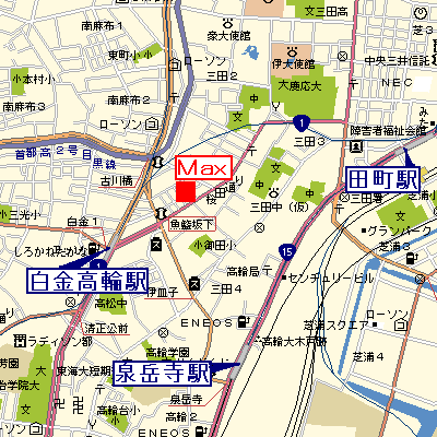 マンスリーリブマックス白金高輪EAST△【NET対応】≪スタンダードシリーズ≫の物件地図