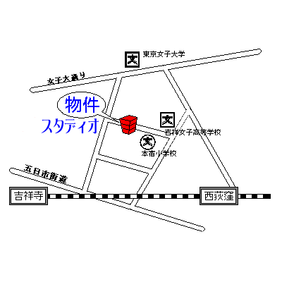 リベストマンスリー吉祥寺２【無料ＷＩＦＩ】の物件地図