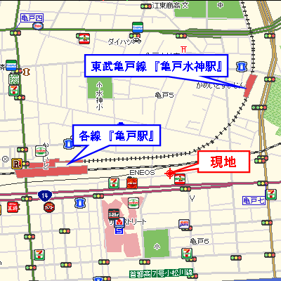 グッドステイ亀戸駅前レジデンス★『35平米・駅近2分・ローテーブル・ソファ』【ハイクラス】【G】の物件地図