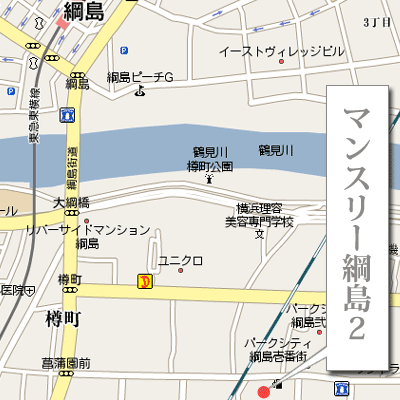 【マンスリー綱島２】≪2025.8月内装リニューアル！≫の物件地図