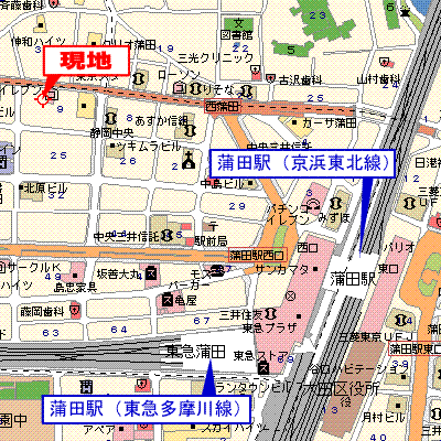 マンスリーリブマックス蒲田■『駅徒歩5分・21平米』≪スタンダードシリーズ≫の物件地図