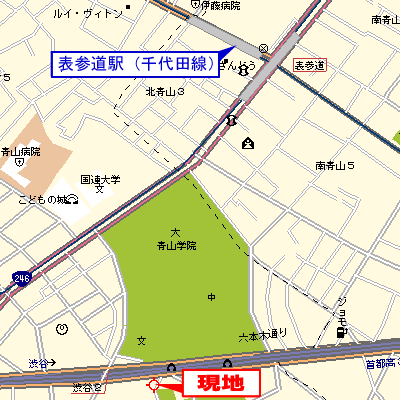 マンスリーリブマックス表参道■【NET対応】≪スタンダードシリーズ≫の物件地図