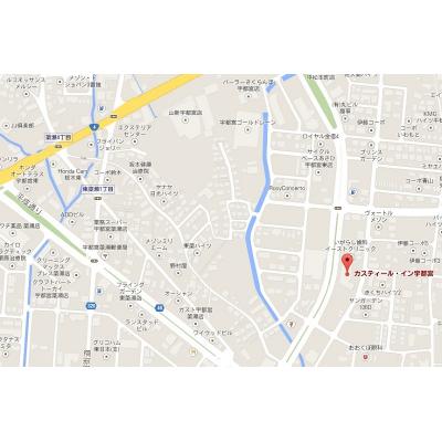 ★【期間限定10/31までのご予約】賃料最大20％割引キャンペーン！！カスティール・イン・宇都宮の物件地図