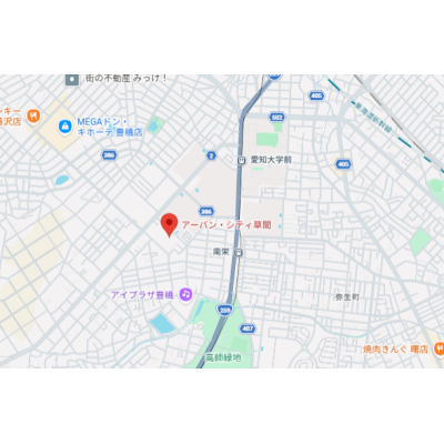 🚉「南栄駅」徒歩7分の駅チカ✨イオンタウン至近で生活至便🛒カバン一つで即入居OKな家具家電付きルーム◎の物件地図