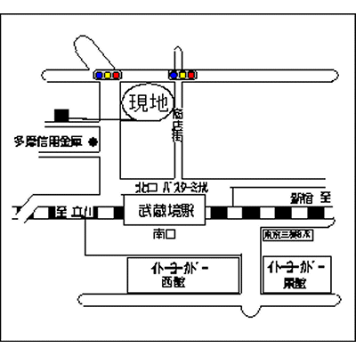 リベストマンスリー武蔵境２【無料Wifi】の物件地図