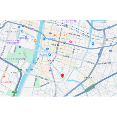 【モノレール旦過駅徒歩6分】★Wi-Fi無料★セミダブル布団新品★宅配BOX★3名まで可★ジョイフルマンスリー小倉馬借の物件地図