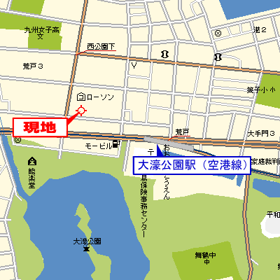 マンスリーリブマックス大濠公園北■【NET対応・駅3分】≪スタンダードシリーズ≫の物件地図