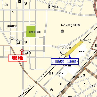 マンスリーリブマックス川崎スペース■【UBタイプ】≪スマートシリーズ≫の物件地図