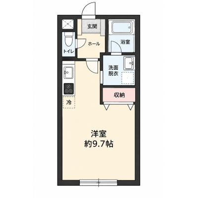 新築｜オートロック｜駐車場・家具家電付｜独立洗面台有！｜103号室の物件地図