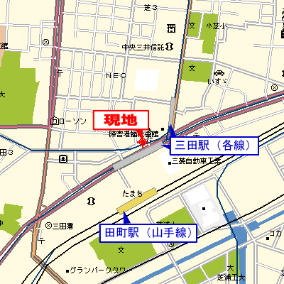マンスリーリブマックス三田ステーションステイ■『駅徒歩1分』【セパレート】≪スタンダードシリーズ≫の物件地図