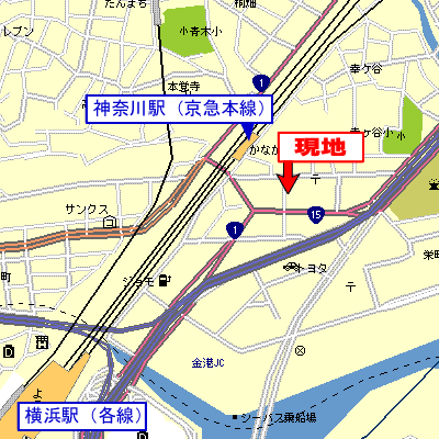 マンスリーリブマックス横浜ステーションフロント△【25㎡・独立洗面・浴室乾燥・洗浄便座】≪スタンダードシリーズ≫の物件地図