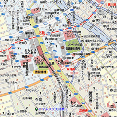 ◇人気の今泉エリア◇　ロマネスク天神第２　◇コンビニ2分◇の物件地図