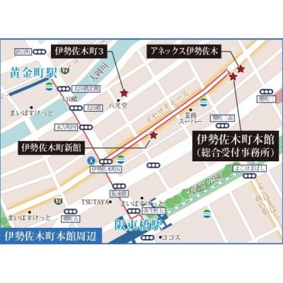 <観光・テレワーク・ご自宅のリフォーム等にもおすすめ>横浜ウィークリー　伊勢佐木町本館（ファミリーA：１DK）広々３６㎡<無料高速Wi-Fi完備>の物件地図