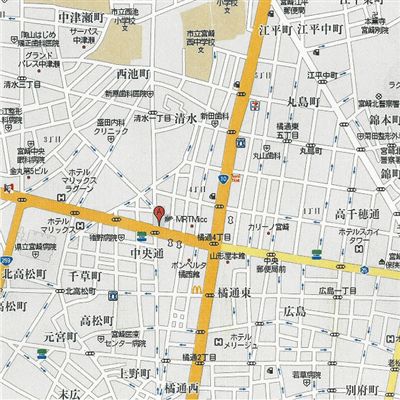 繫華街まで徒歩3分　WIFI無料！オートロック対応　　♦ミリオン清水♦の物件地図